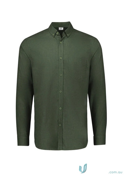 Olive green long sleeve soul LS shirt from the collection Soul Shirt