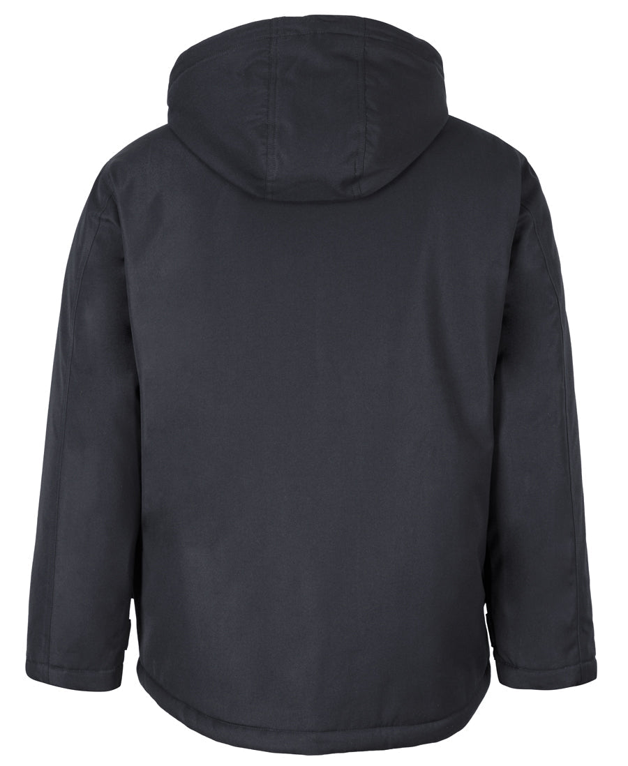 Southern Lands Jacket black hooded jacket with adjustable sleeve openings