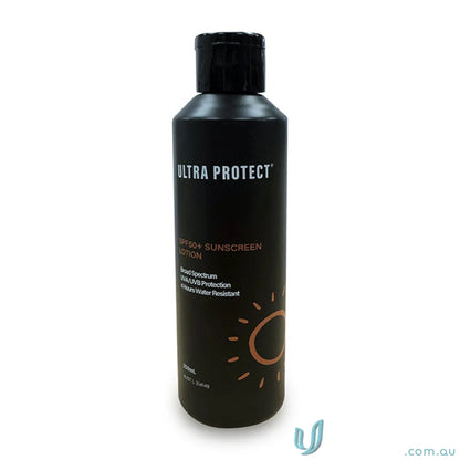 Black sunscreen lotion bottle for high SPF protection and even skin coverage