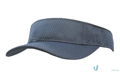 Gray mesh visor for sports, high-quality wide fit for team uniforms