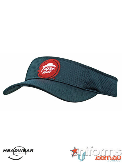 High-quality Pizza Hut visor from the Sports Mesh Visor for wide, comfy uniforms
