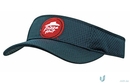 High-quality Pizza Hut logo visor perfect for wide sports uniforms, great for fans