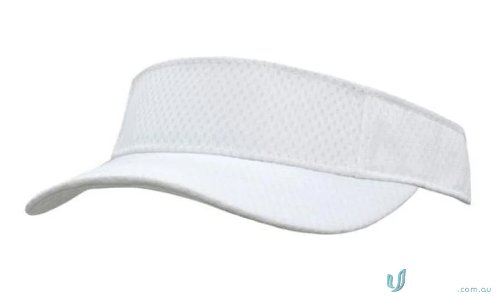 White sun visor from Sports Mesh Visor, perfect for high wide uniforms and style