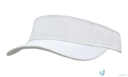 White sun visor from Sports Mesh Visor, perfect for high wide uniforms and style