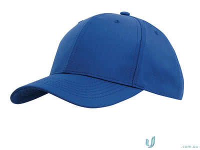 Blue baseball cap from Sports Ripstop Cap with wide fit and high stock range