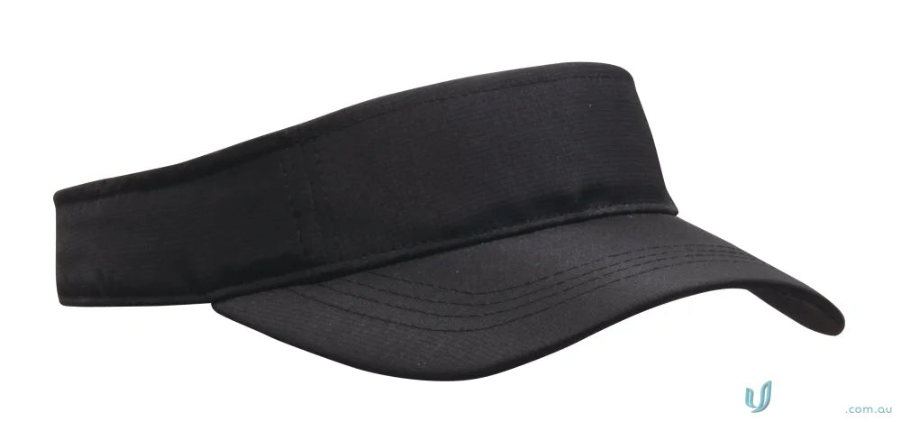 High-quality black sun visor from Sports Ripstop Visor for wide, stylish uniforms