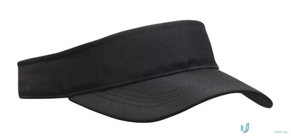 High-quality black sun visor from Sports Ripstop Visor for wide, stylish uniforms