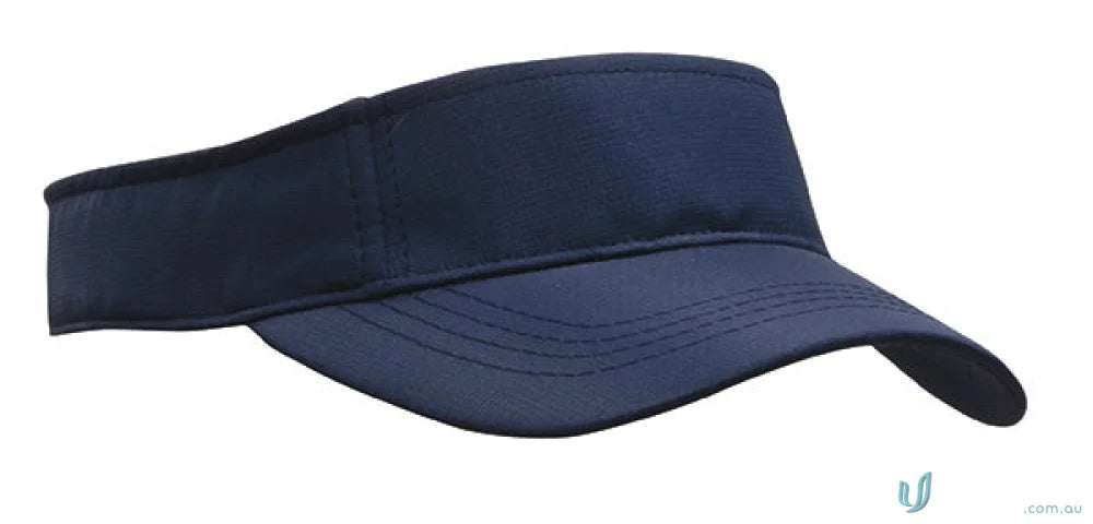 Navy blue sun visor for high wide sports uniforms from Sports Ripstop Visor collection