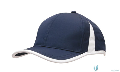 Dark blue Sports Ripstop baseball cap with white trim, perfect for uniforms or workwear