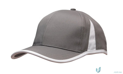 Gray athletic baseball cap with white trim from Sports Ripstop workwear collection
