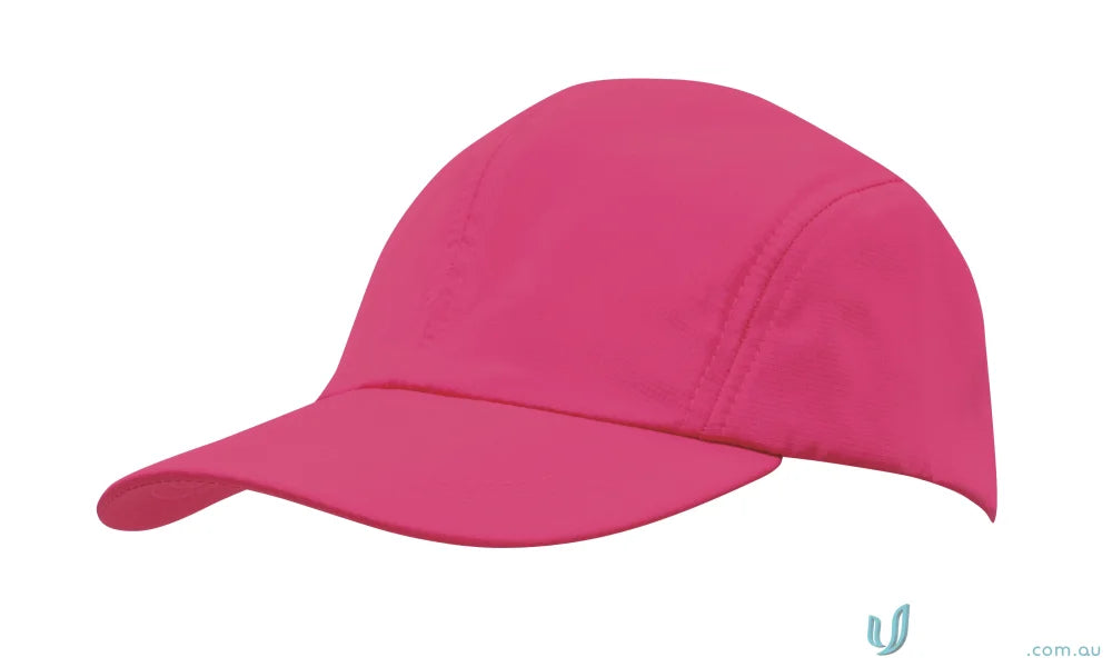 Bright pink baseball cap from Sports Ripstop with Towelling Sweatband, perfect for uniforms or workwear