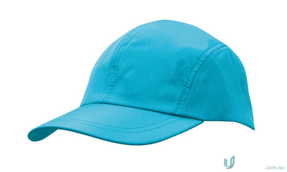 Vibrant teal blue baseball cap with curved brim from Sports Ripstop workwear collection