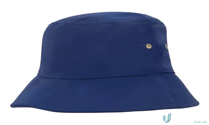 Blue sports twill bucket hat perfect for casual style and outdoor fun
