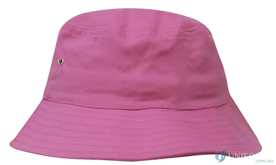 Pink sports twill bucket hat for a casual, stylish look