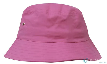 Pink sports twill bucket hat for a casual, stylish look