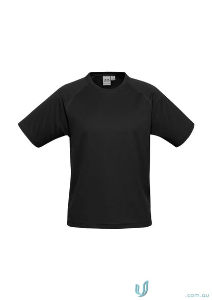 Black short-sleeved sprint bizcool tee from Biz Collection Sprint, comfy and stylish