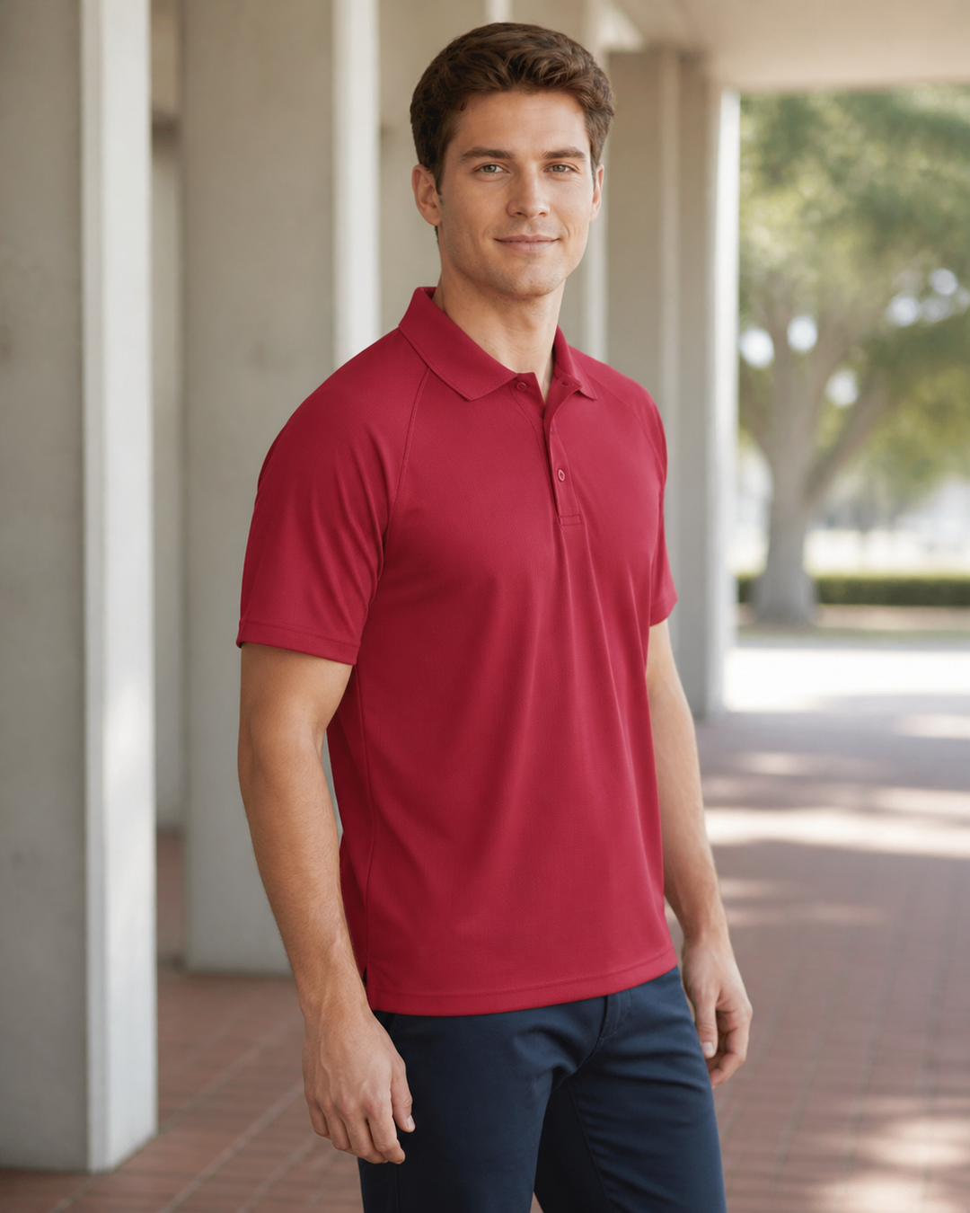 Sprinter Polo men's work polo on Australian catalogue model