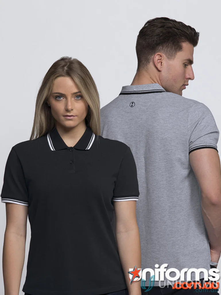 Stanton Polo featuring contrasting tipped flat knit cotton pique polo shirts