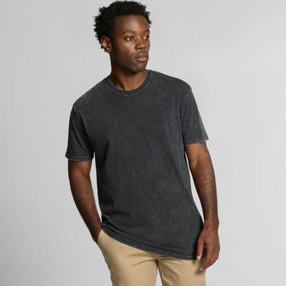 Charcoal heathered crew neck t-shirt with short sleeves and ribbed hem, made of cotton blend.
