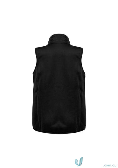 Black sleeveless vest from Stealth Vest collection mens stealth with core warm polyfil insulation