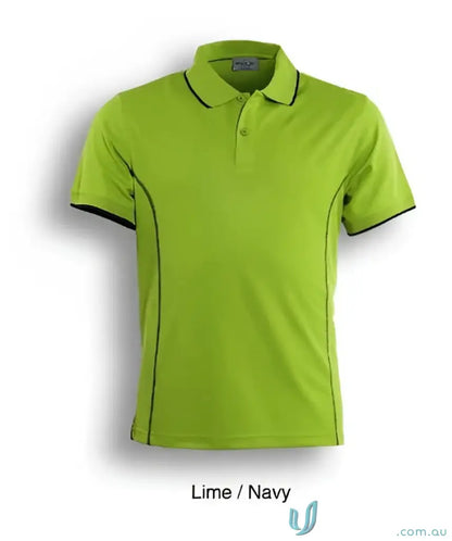 Stitch Polo shirt in lime green and navy perfect for school uniforms