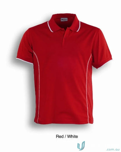Stitch Polo shirt in red and white, perfect polo uniforms for a casual look