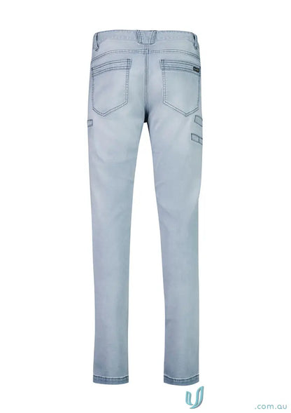 Light blue denim jeans from Streetworx Stretch Jean for demand performance men’s streetworx stretch