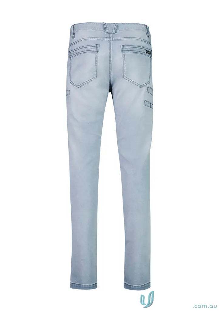 Light blue denim jeans from Streetworx Stretch Jean for demand performance men’s streetworx stretch