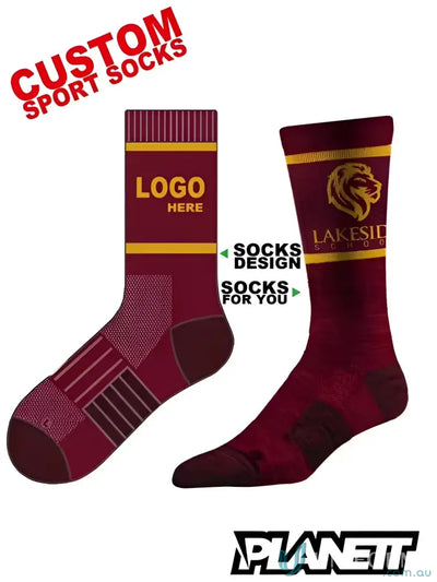 Custom sports socks for athletes, perfect for personalized sporty looks