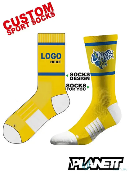 Customizable sports socks from Sublimated Sports Socks for your unique style