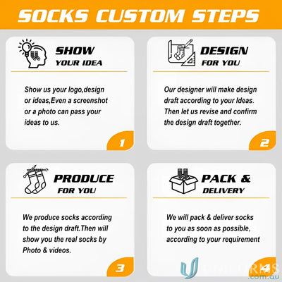 Step-by-step of customizing cool sports socks for your team or event