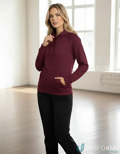 SubZero Ladies Hoodie fl08 warm hug fleece hoodie with front pouch pocket