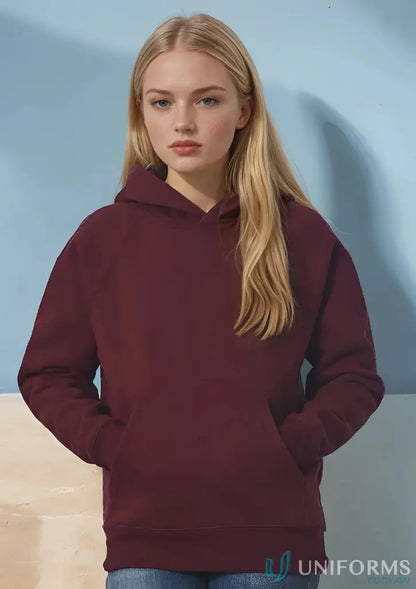 Maroon hooded fleece hoodie from SubZero Youth Hoodie collection for a warm hug feel