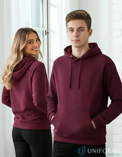 Matching maroon SubZero Youth Hoodies, warm hug fleece for comfy style