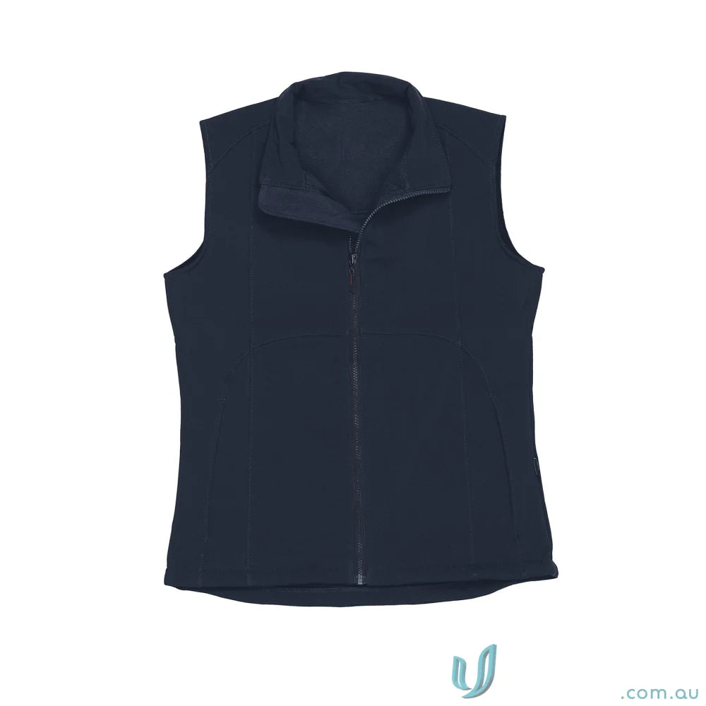 Dark blue Summit Vest with tapered fit, perfect for sports uniforms and active wear