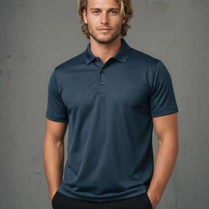 Sustainable Jacquard Knit Polo - Polo