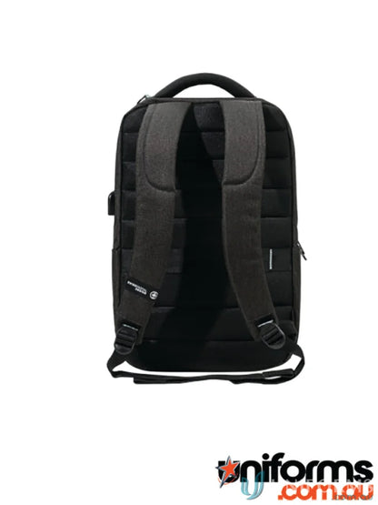 Black padded backpack perfect for Swissdigital Arosa Backpack, ideal for work uniforms