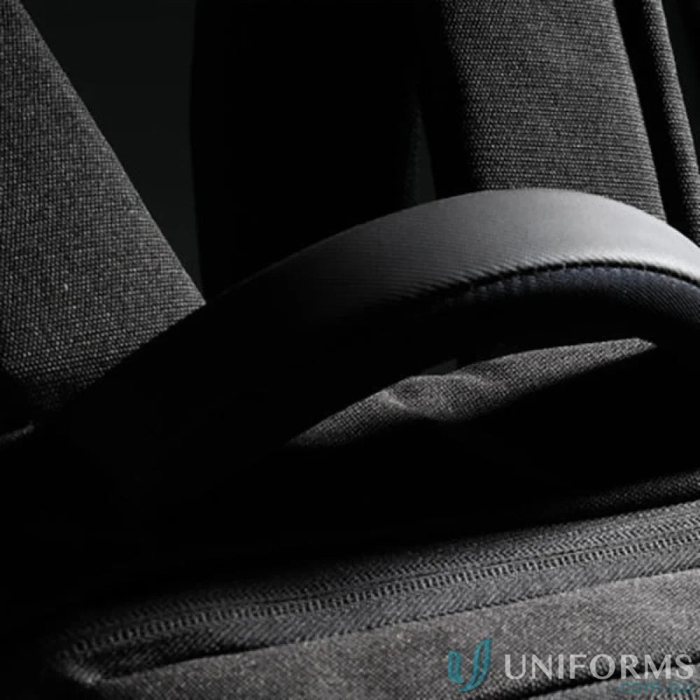 Dark gray Swissdigital Arosa Backpack with black handle, perfect for work uniforms or casual wear