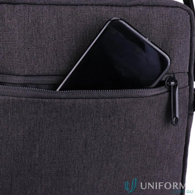 Gray Swissdigital Arosa Shoulder Bag with phone in pocket and stylish design