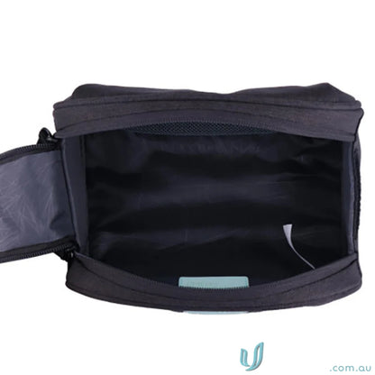 Open black Swissdigital Arosa Wash Bag for workwear and uniforms storage