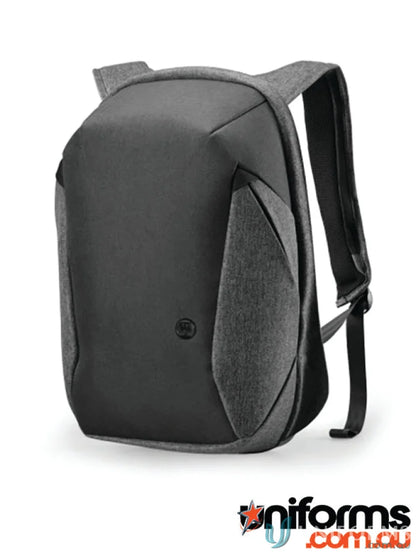 Gray and black Swissdigital Cosmo 3.0 backpack with padded compartments for workwear