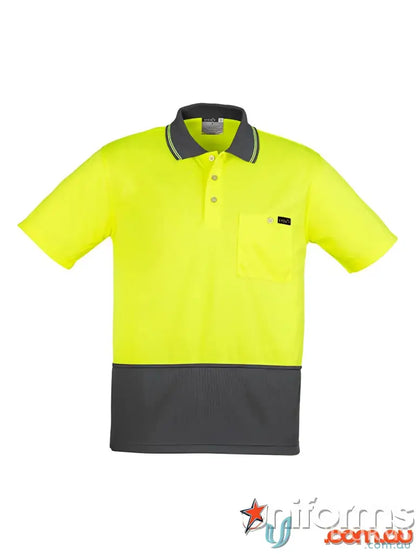 Syzmic Men’s Two-tone Hi-Vis Polo Shirt to experience ultimate comfort and stay cool