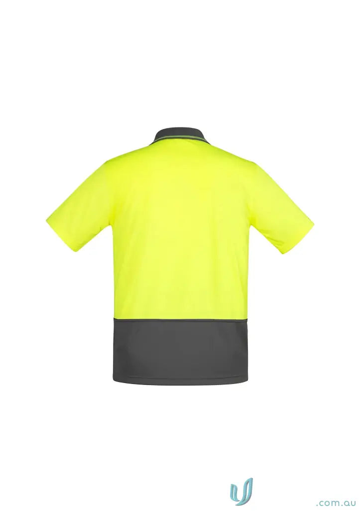 Two-tone safety polo shirt from Syzmic HiVis Comfort Back SS for syzmik men’s stay cool