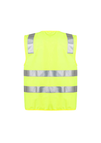 Syzmic unisex hi-vis full zip vest with reflective tape