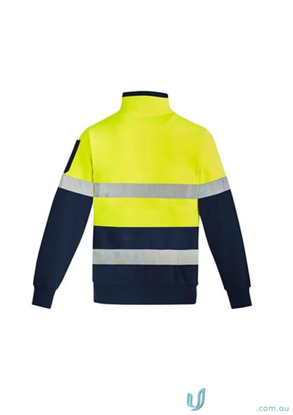 Syzmic Unisex High-Visibility Work Jacket with Premium Fleece and Zip Hoop Taped