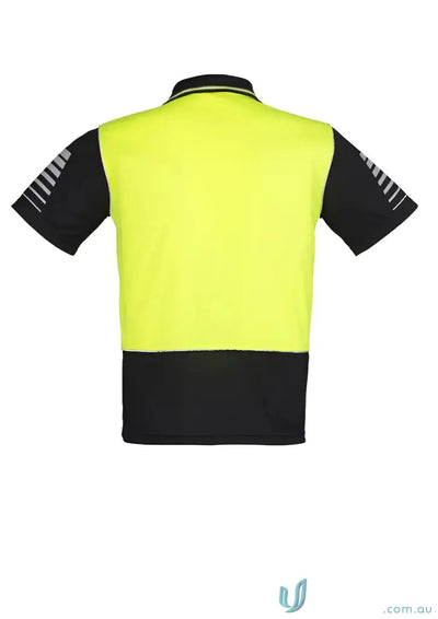 High-visibility short-sleeved work shirt with reflective piping - Syzmic HiVis Zone SS Polo