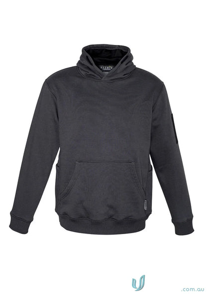 Black Black Hooded Sweatshirt from Syzmik Multi-Pocket Hoodie with reinforced stress points