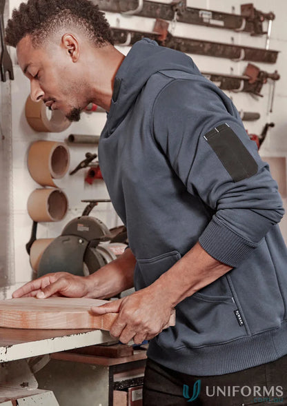 Blue Hooded Sweatshirt from Syzmic Multi-Pocket Hoodie with Reinforced Stress Points