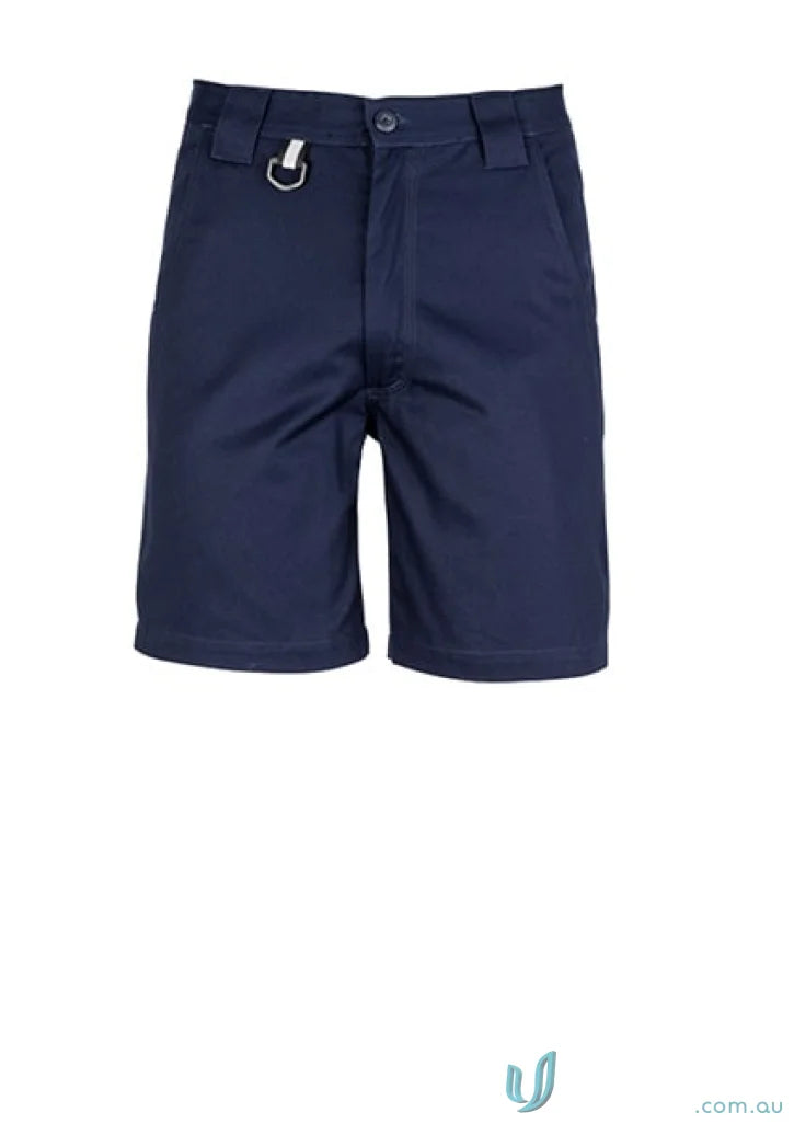 Navy blue Syzmik Men’s Plain Utility Shorts perfect for work or casual wear