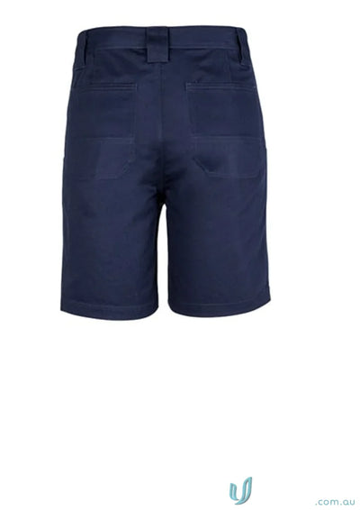 Navy blue Syzmik mens plain utility shorts perfect for casual wear